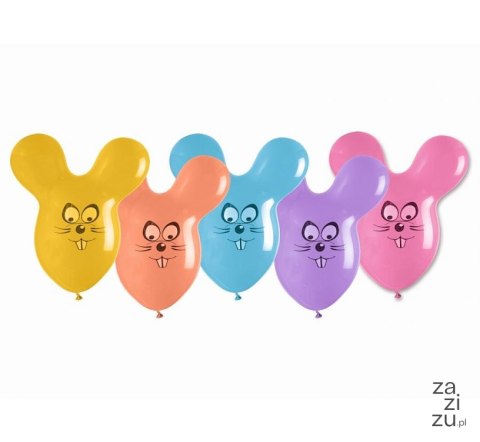 Balon pastelowy 50szt. "Myszka" GPF020