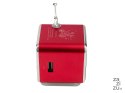 Głośnik bezprzewodowy przenośny mini radio fm led bluetooth mobilny microsd czerwony 06211_CZE