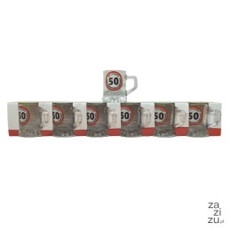 Kieliszek kufelek 6szt. 50-tka 25ml