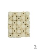 Koraliki drewniane geometryczne 12mm op.30szt. PJ-0768