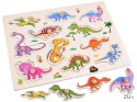 Puzzle drewniane dinozaury 11 elementów układanka ZA4723