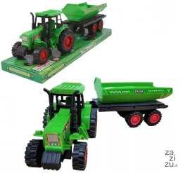 Traktor z przyczepą 26 x 9 x 8cm A-1123