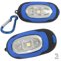 Mini latarka brelok 3 led lampka magnes do plecaka 14259