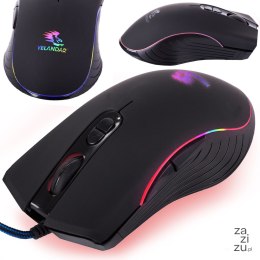 Mysz myszka optyczna przewodowa komputerowa do laptopa pc rgb gamingowa