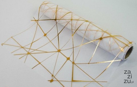 Organza 36cm x 4,5m BIAŁA Orgboż-0003biała Organza 36cm x 4,5m BIAŁA Orgboż-0003biała
