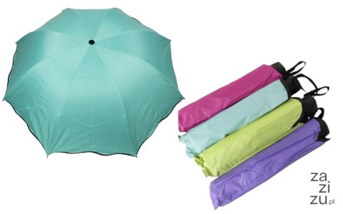 Parasol składany kolorowy z czarnym spodem 8 drutów wys.90cm SN55353