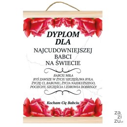 Dyplom Dla Najcudowniejszej Babci na Świecie