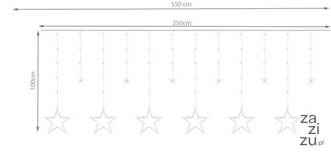 Kurtyna świetlna 138 LED - multicolor 31V | KŚ11316 Kurtyna świetlna 138 LED - multicolor 31V | KŚ11316