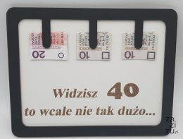 Ramka humor widzisz 40 to wcale nie tak dużo