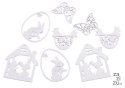 Ażurowe wykrawanki wielkanocne 4cm - 6cm 8szt. | 173CANG3010
