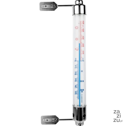 Termometr zaokienny bezrtęciowy, z metalową oprawą | 020600