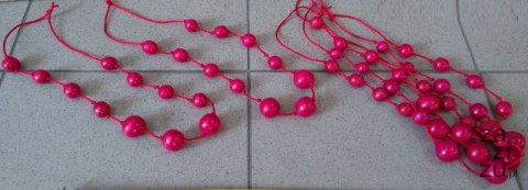 Korale drewniane 5szt.