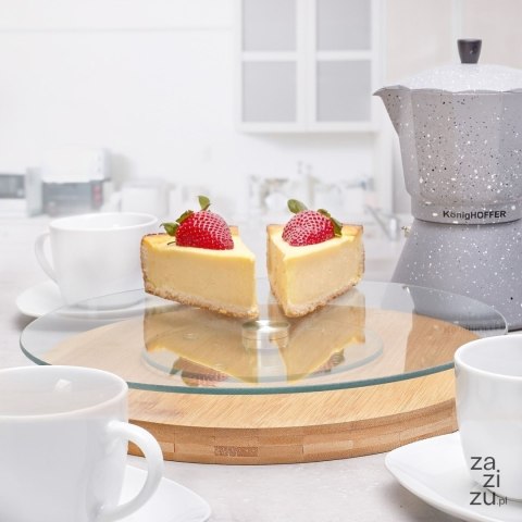 Patera szklana okrągła 30cm TAMARA