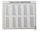 Plan lekcji + tabliczka mnożenia A4 mix 25szt