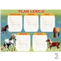 Plan lekcji + tabliczka mnożenia A4 mix 25szt