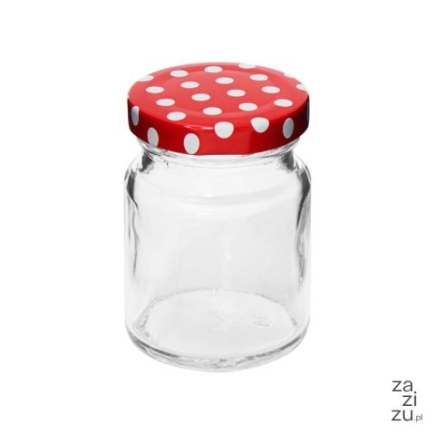 Słoik szklany 90ml. z wieczkiem 12szt TR-056