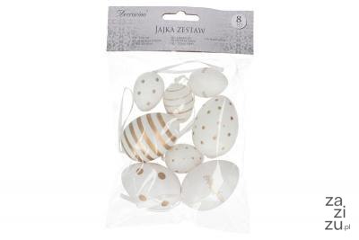 Zawieszka jajko 8szt 4+6cm Zawieszka jajko 8szt 4+6cm