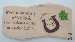 Deska fala ''podkowa na szczęście'' 19,5 x 10 cm. / P-5