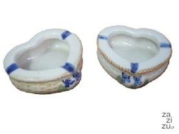 Popielniczka ceramiczna 8,5 x 8 x 1,5 cm - 2 sztuki