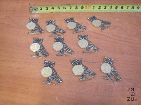 Sowa z groszem 10szt 6325 Sowa z groszem 10szt 6325
