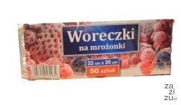 Woreczki na mrożonki 50 szt 22 x 26 cm