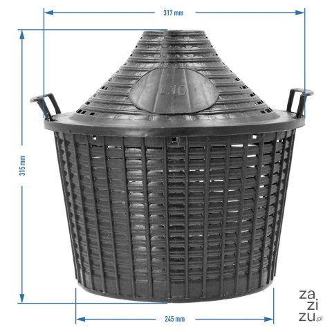 Balon 10l w koszu plastikowym | B10 Balon 10l w koszu plastikowym | B10