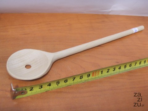 Łyżka drewniana z dziurką 30cm L68 Łyżka drewniana z dziurką 30cm L68