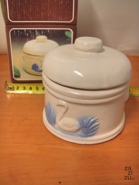 Pojemnik ceramiczny łabędź 10x10cm Pojemnik ceramiczny łabędź 10x10cm
