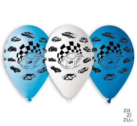 Balony 5szt SAMOCHODY 12'' GB/PG31