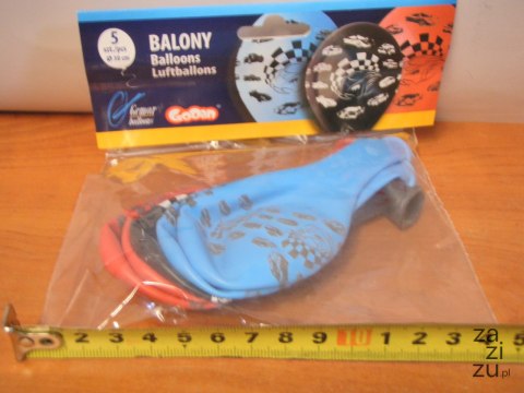 Balony 5szt SAMOCHODY 12'' GB/PG31 Balony 5szt SAMOCHODY 12'' GB/PG31