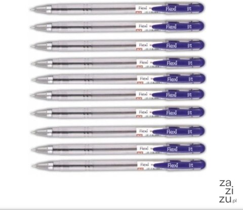 Długopisy 10szt. TADEO FLEXI 0,7mm NIEBIESKIE Długopisy 10szt. TADEO FLEXI 0,7mm NIEBIESKIE