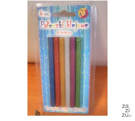 Klej do pistoletu 6szt. 7x100mm brokat | JB07-MIX Klej do pistoletu 6szt. 7x100mm brokat | JB07-MIX