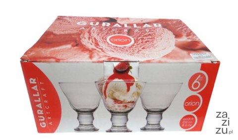 Pucharki do lodów 6szt. 250ml ORION LAV | ORN319 Pucharki do lodów 6szt. 250ml ORION LAV | ORN319