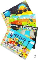 Blok rysunkowy 20szt. kolor A4 Schemat