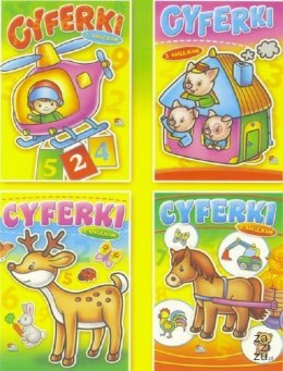 Książeczka z naklejkami CYFERKI | 00101