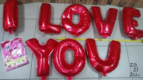 I LOVE YOU NAPIS BALONOWY - SN30643