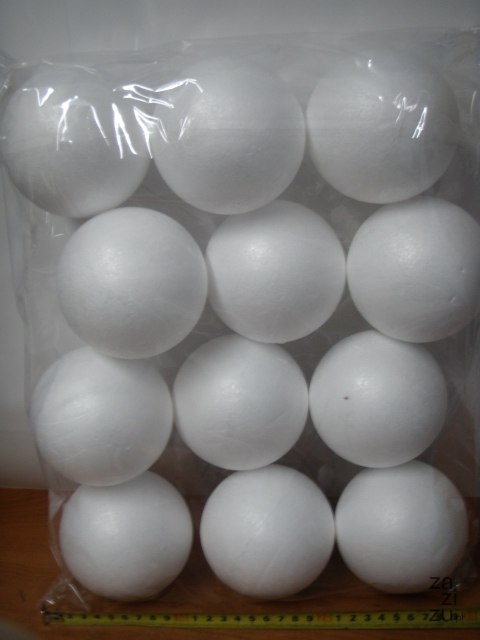 Kula styropianowa 10cm 12szt. | B-10 Kula styropianowa 10cm 12szt. | B-10