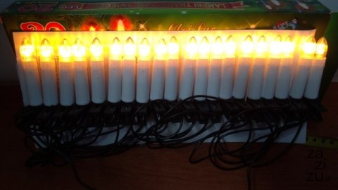 Lampki na choinkę 20led ŚWIECZKI | OKE0889 Lampki na choinkę 20led ŚWIECZKI | OKE0889