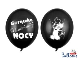 Balony 6szt fi-30 GORĄCZKA PANIEŃSKIEJ NOCY