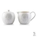 Cukiernica 375ml z mlecznikiem biała porcelana RÓŻA | HTD9360