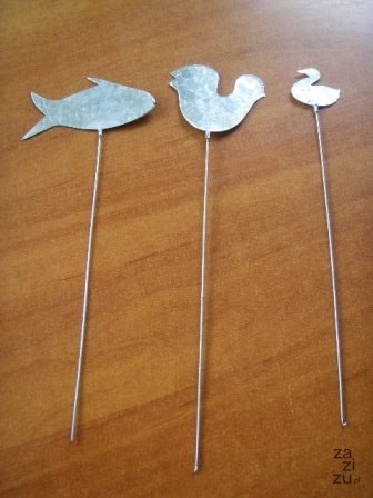 Ozdoba metalowa na piku 40 cm Ozdoba metalowa na piku 40 cm