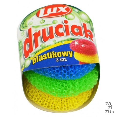 Druciak plastikowy 3szt. LUX