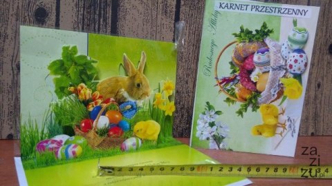 Karnet+koperta duży przestrzenny WIELKANOC OGÓLNY