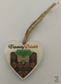 Serce wiszące 4cm DZIADEK