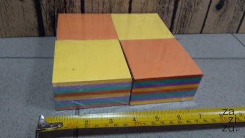 Karteczki 4szt. KOSTKA kolor 8,5x8,5x3,5cm Karteczki 4szt. KOSTKA kolor 8,5x8,5x3,5cm