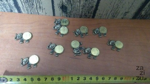 Słonik metalowy 1-grosz 10szt. Słonik metalowy 1-grosz 10szt.
