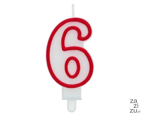 Świeczka urodzinowa ''6'' PF-SCC/6 Świeczka urodzinowa ''6'' PF-SCC/6