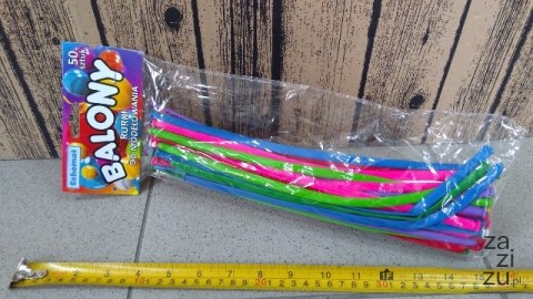 Balony do modelowania 50szt RURKI 1829 Balony do modelowania 50szt RURKI 1829