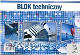 Blok 10szt. techniczny biały A4 | A4Q