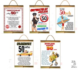 Dyplom Urodzinowy ''50'' Dla Pana